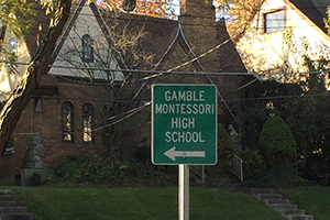 Paula Lillard Preschlack - Montessori school sign.